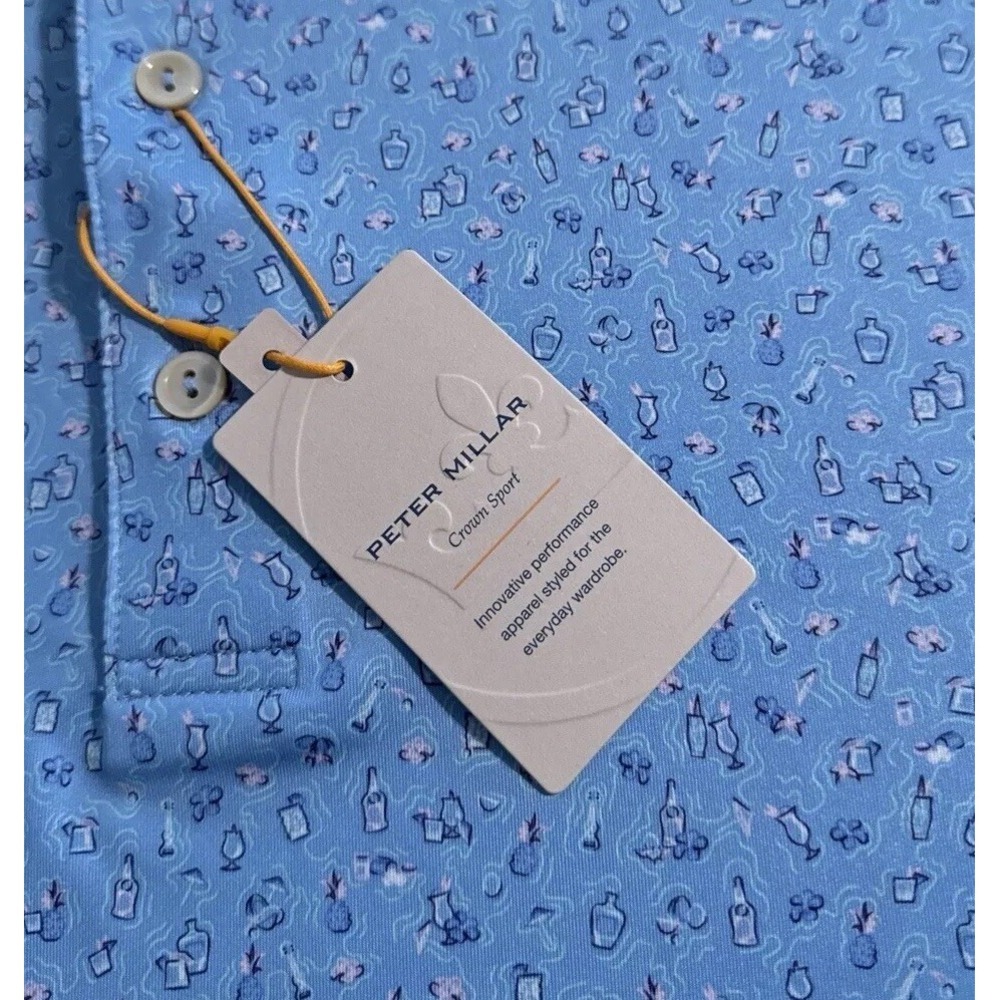 NEW Peter Millar Summer Comfort Men's Size Small Chillax Performance Golf Polo S